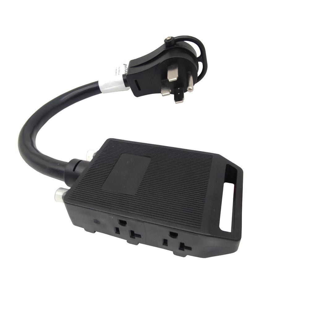 1.5 ft. 4-Wire NEMA 14-50P Plug to (4) 5-20R/5-15R with (2) 20A Circuit Breakers Generator Cord, 30 Amp 125-Volt price history on PriceWatchPro