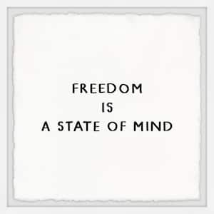 "A State of Mind" by Marmont Hill Framed Typography Art Print 18 in. x 18 in.