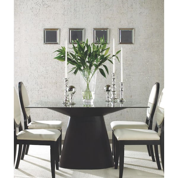 Cork White and Black Wallpaper