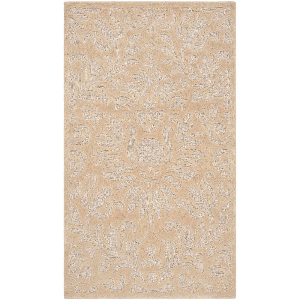 Total Rug Scores SAFAVIEH Total Performance 3 ft. x 5 ft. Ivory Floral Ornate Area Rug ...