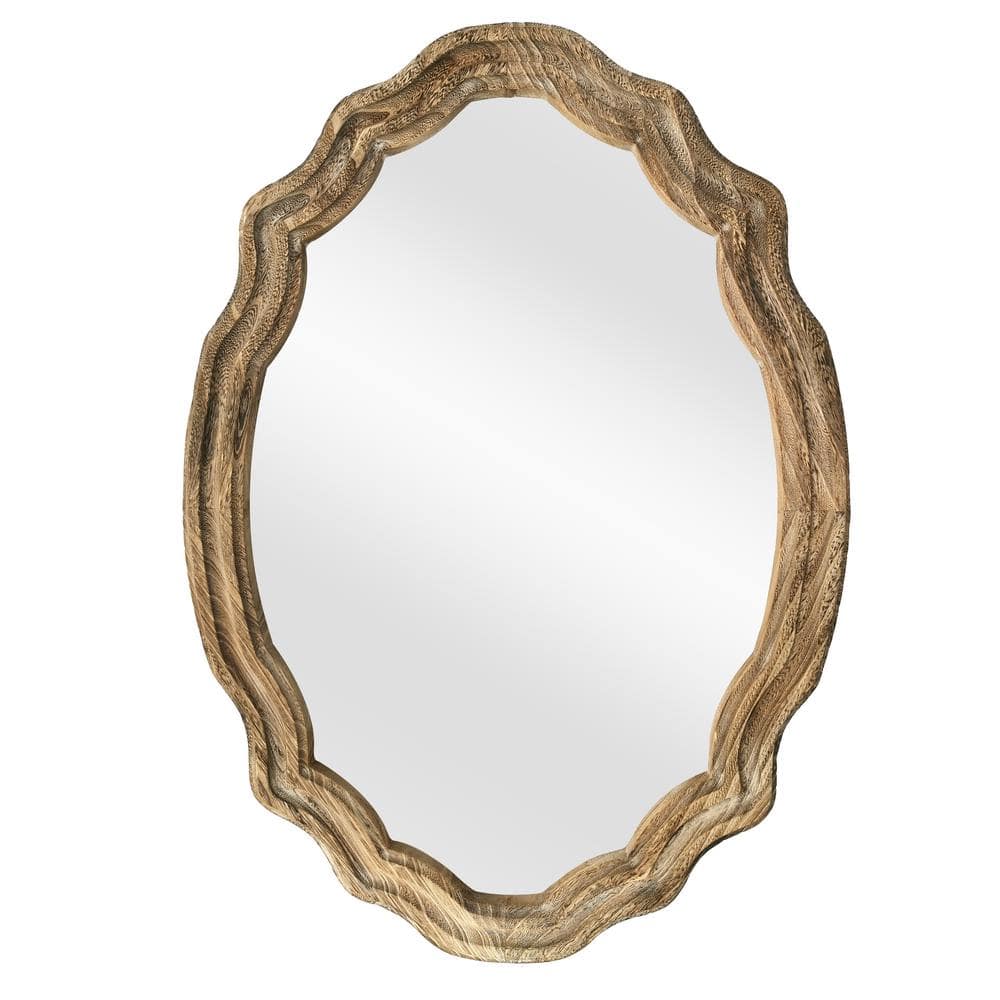 Home Decorators Collection 24 In. W X 34 In. H Oval Wood Framed Wall ...