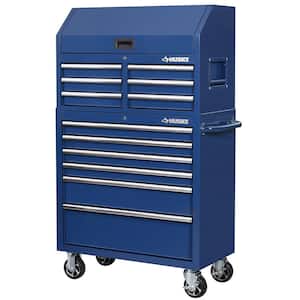 36 in. 12-Drawer Blue Tool Chest Combo