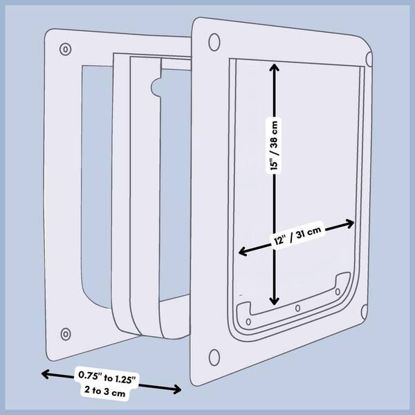 thumbnail image 2 of Yicostar Replacement Dog Door Flaps - Extra Large 23.6x13.8 Inch Two Pack For Pet Doors 2 of 13