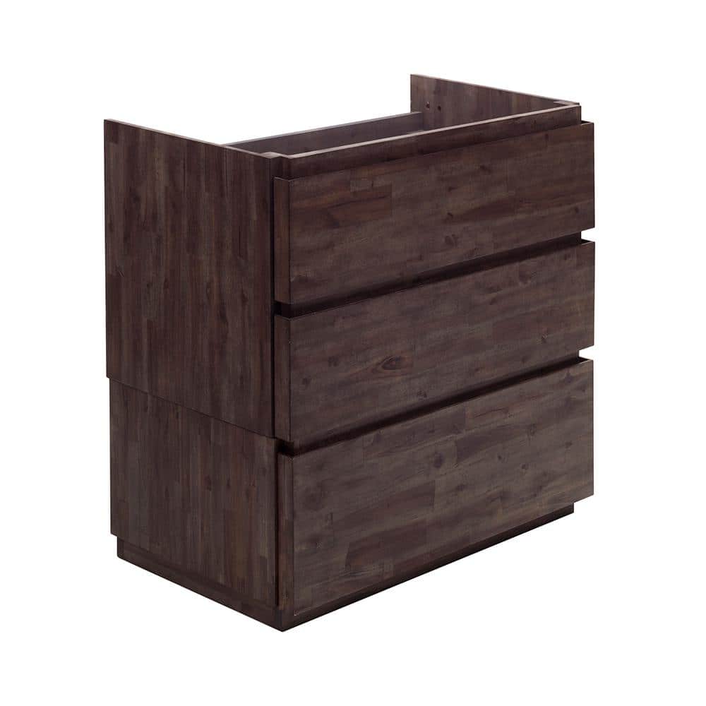 Formosa 35" Brown Engineered Wood Freestanding Vanity Base
