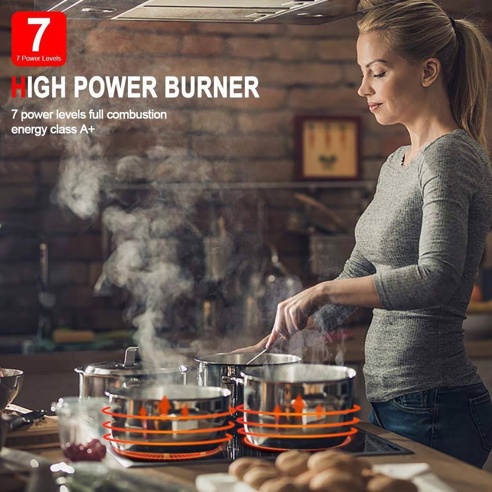 Buy 36 in. Built-In Radiant Electric Ceramic Glass Cooktop with 5 ...