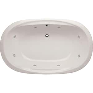 Hydro Systems Studio Dual Oval 74 in. Acrylic Oval Drop-in Non ...