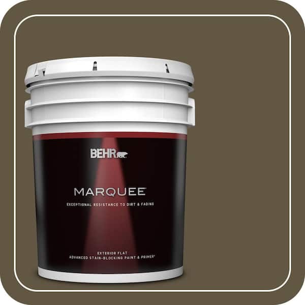 BEHR MARQUEE 5 gal. #S-H-750 Mountain Trail Flat Exterior Paint & Primer
