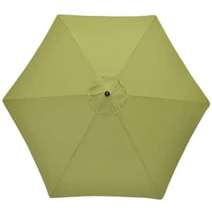 9 ft. Aluminum Patio Umbrella in Spectrum Cilantro Sunbrella-DISCONTINUED