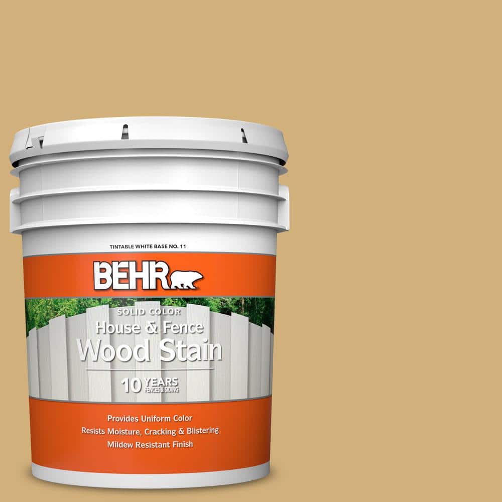 5 gal. #340F-5 Beachwalk Solid Color House and Fence Exterior Wood Stain
