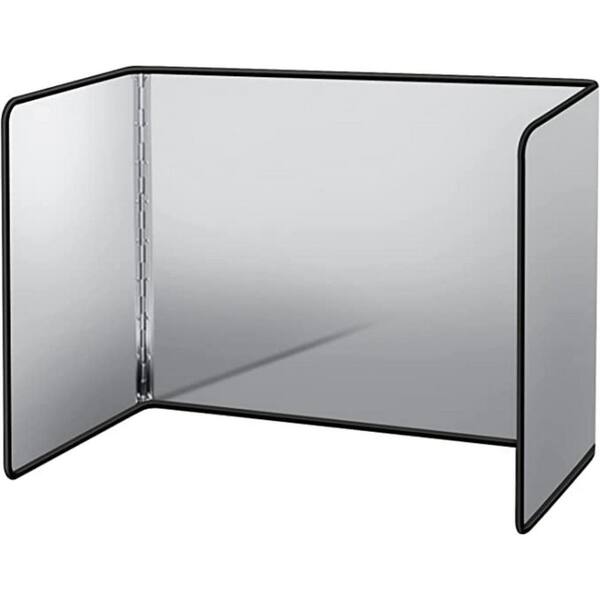 Trim Non-Stick 3-Sided [Foldable Grease Splatter Screen] for Frying Pan Stove Top Easy Clean