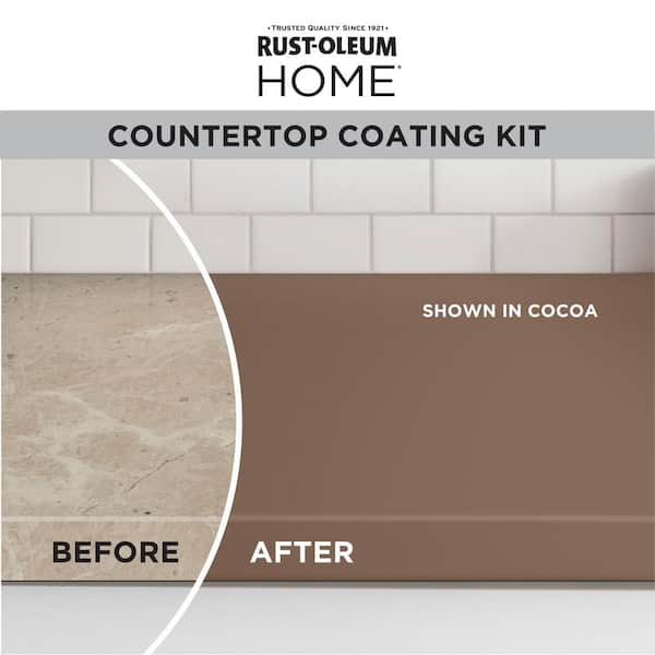 1 qt. Cocoa Satin Interior Countertop Paint Kit