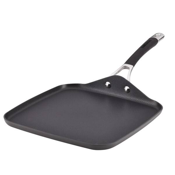 Circulon Momentum Hard-Anodized Nonstick 11 in. Square Griddle, Gray