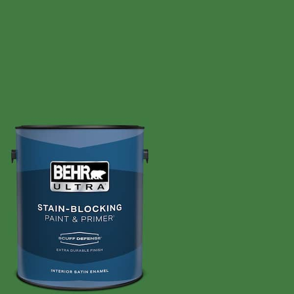 BEHR ULTRA 1 gal. #M390-7 Hills of Ireland Extra Durable Satin Enamel Interior Paint & Primer