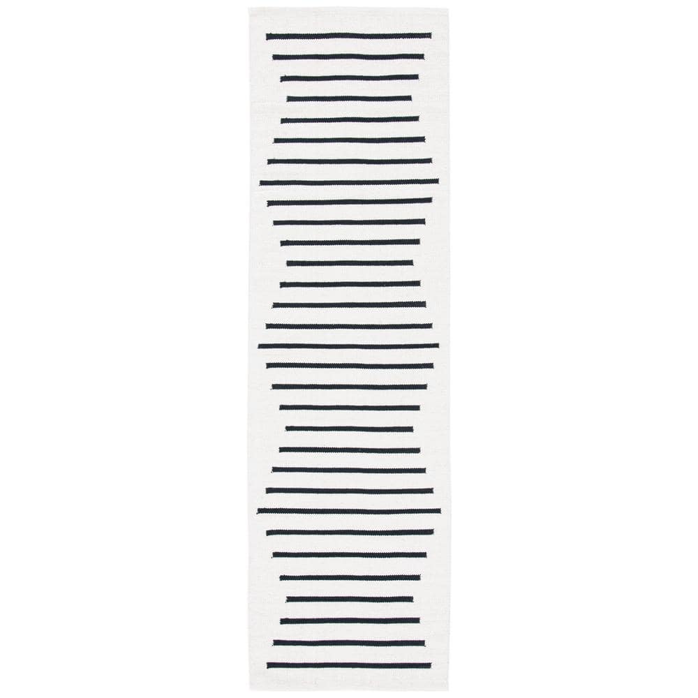 Montauk Ivory/Black 2 ft. x 6 ft. Chevron Lines Runner Rug price history on PriceWatchPro