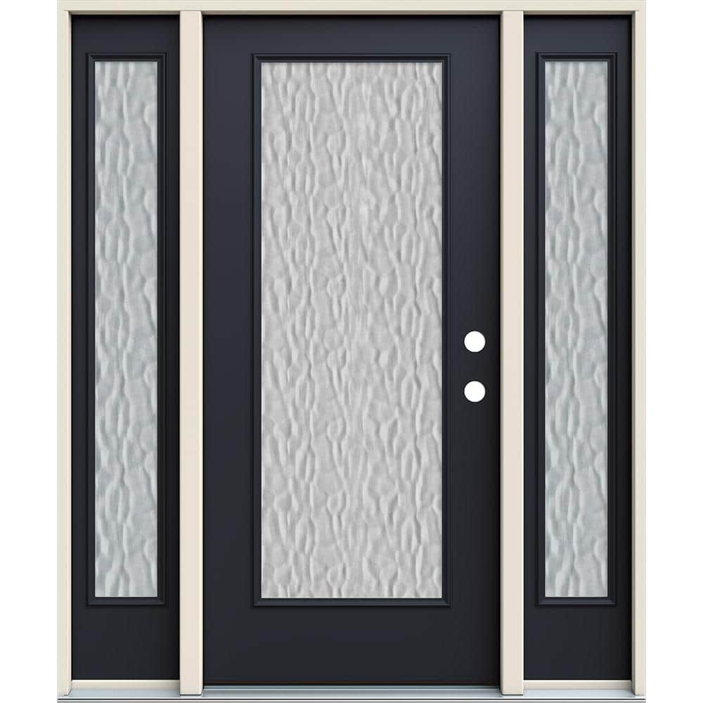 JELDWEN 36 in. x 80 in. LeftHand/Inswing Full Lite Vapor Hammered