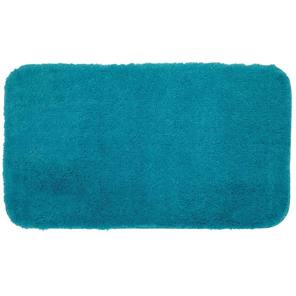 Mohawk Home Pure Perfection Turquoise 17 in. x 24 in. Nylon Machine  Washable Bath Mat 288692 - The Home Depot