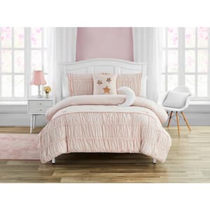 Celestial Princess Pink 5-Piece Microfiber Full Comforter Set