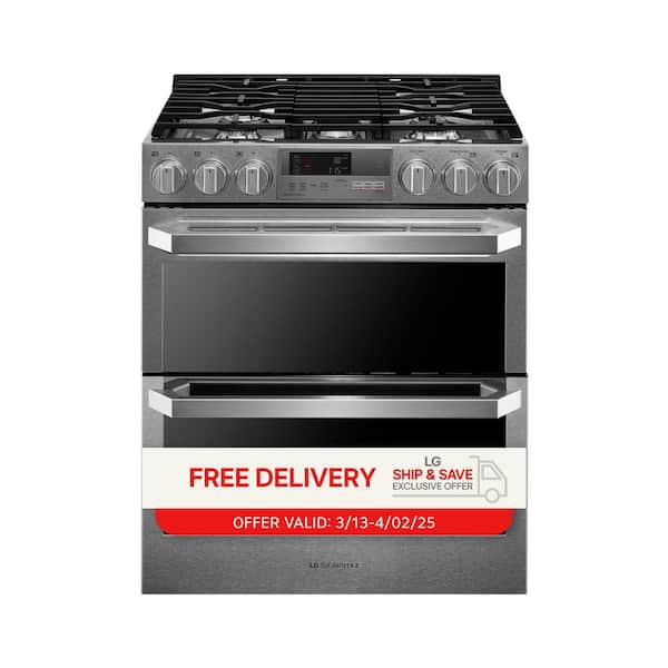 SIGNATURE 7.3 cu. ft. SMART Slide-In Double Oven Dual-Fuel Range in Stainless Steel with ProBake Convection