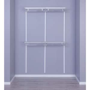 Genevieve 4 ft. Adjustable Closet Organizer Double Hanging Rod