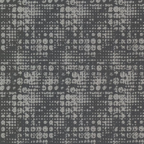 A-Street Prints Celeste Silver Geometric Wallpaper Sample