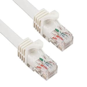 25 ft. Cat6a 600 MHz UTP Snagless Ethernet Network Patch Cable, White