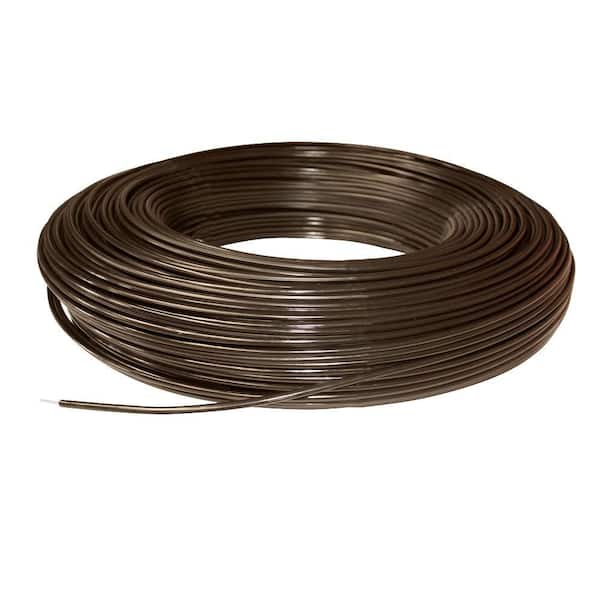 PolyPlus 1320 ft. 12.5-Gauge Brown Safety Coated High Tensile Horse Fence Wire