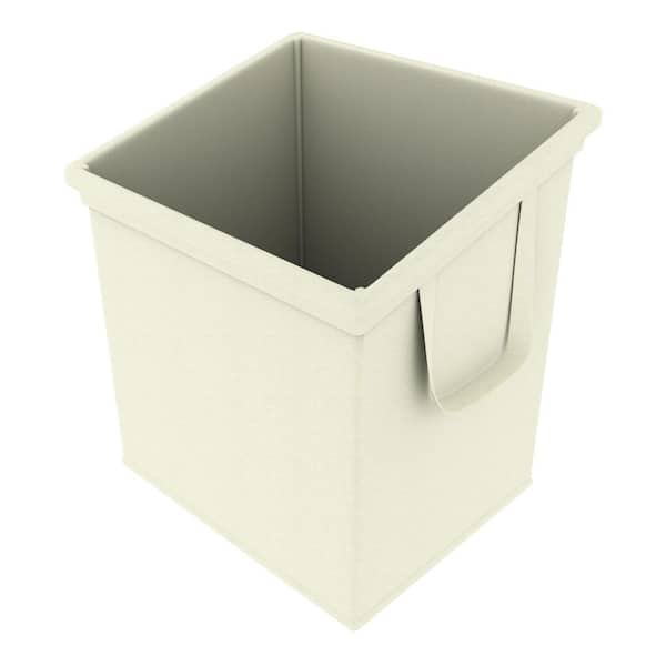 Textured 15.5 in. W x 12.6 in. D x 21.85 in. H Fabric Minimal Rustic Rectangle Laundry Room Hamper