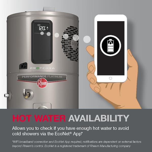 Rheem ProTerra 80 Gal. 10-Year Hybrid High Efficiency Heat Pump Tank  Electric Water Heater with Leak Detection u0026 Auto Shutoff XE80T10HS45U0 -  The Home Depot