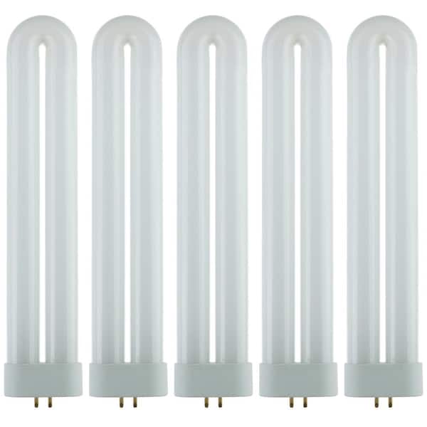 9 in. 25-Watt U-Bent T8 FUL 4-Pin GX10Q Base CFL Fluorescent Tube Light Bulb, Black Light (5-Pack) 9 in. 25-Watt U-Bent T8 FUL 4-Pin GX10Q Base CFL Fluorescent Tube Light Bulb, Black Light (5-Pack)