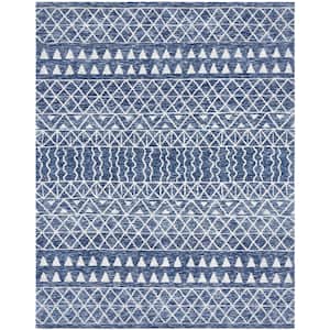 Tribal Blue 7 ft. 6 in. x 9 ft. 6 in. Area Rug