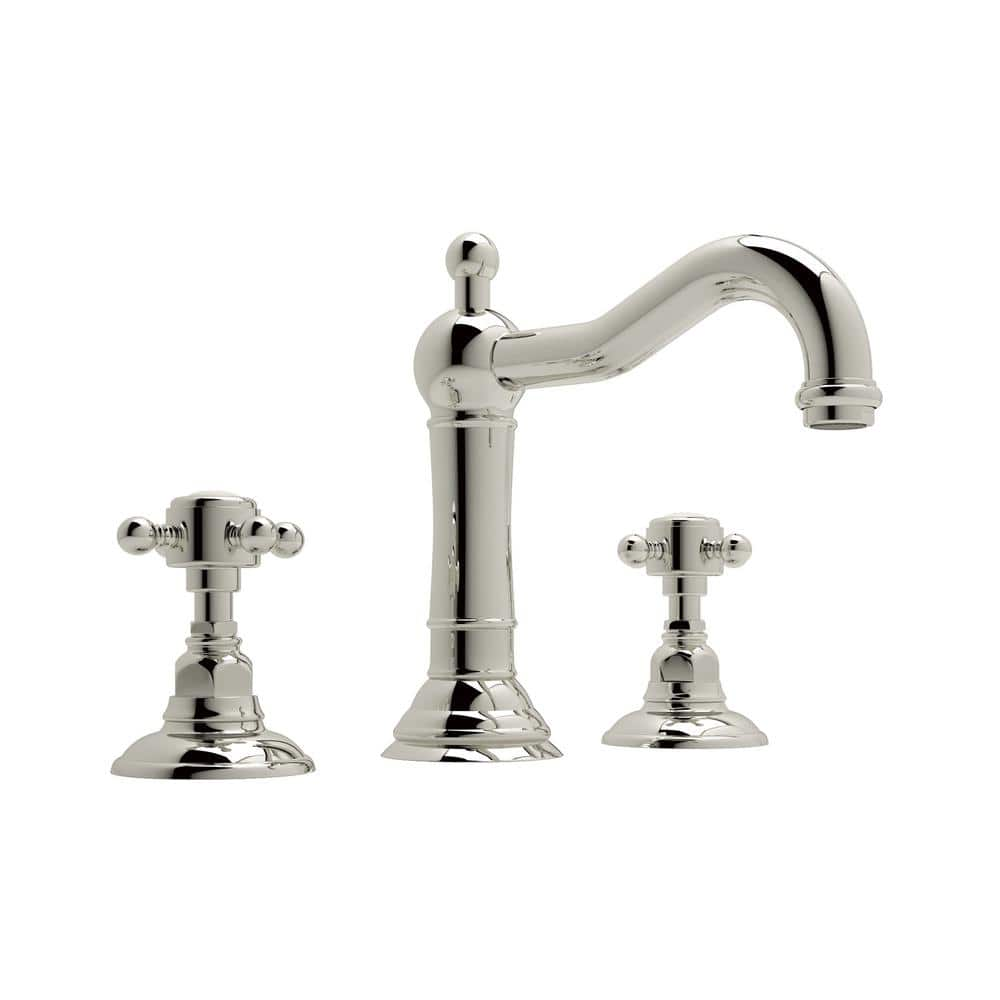 UPC 824438194892 product image for Acqui 8 in. Widespread Double-Handle Bathroom Faucet with Drain Kit Included in  | upcitemdb.com