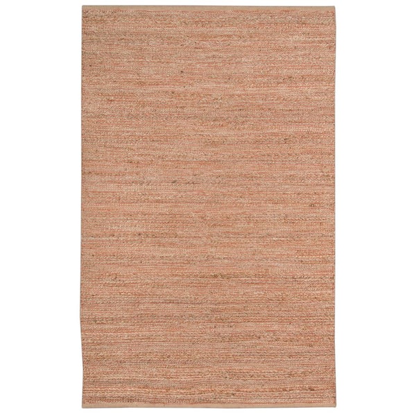 Naturals 3 ft. X 5 ft. Orange Solid Color Area Rug