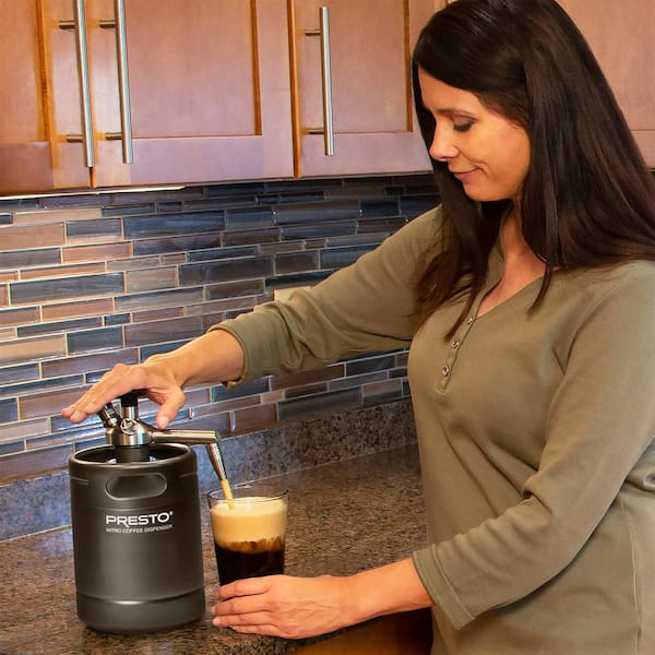 Øde brændstof midlertidig Presto Nitro 6-Cup Cold Brew Coffee Dispenser Black 02939 - The Home Depot