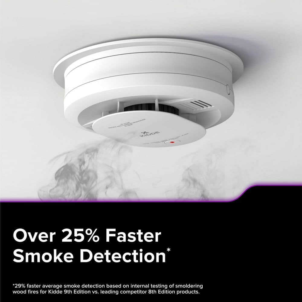 Kidde Hardwired Smart Smoke and Carbon Monoxide Detector, Voice Alerts, Interconnected Alarm