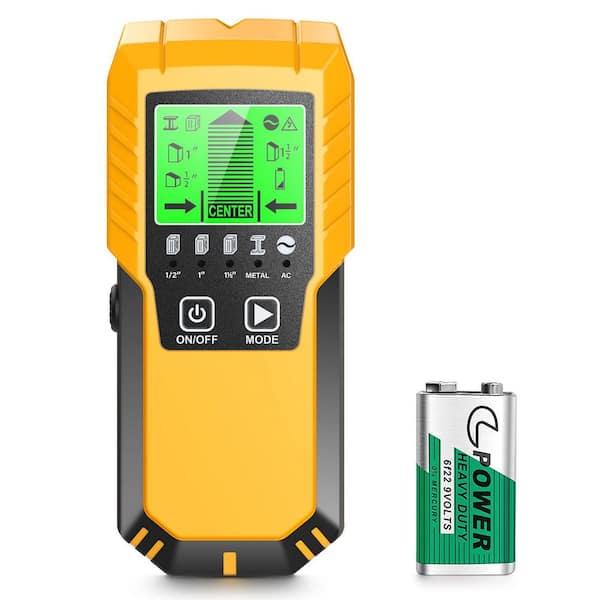 5 in 1 Electronic Wall Wood Metal Stud Finder Detector with LCD Backlight and Wire Alerts for Home Projects