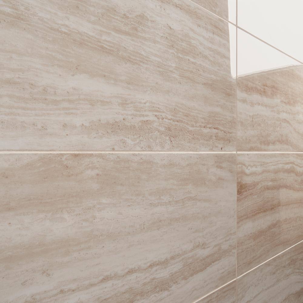 Atlanta Beige 12x24 Polished Porcelain Floor and Wall Tile