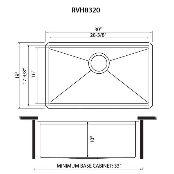 Ruvati Roma Drop-In 21-in x 20-in Stainless Steel Single Bowl 1