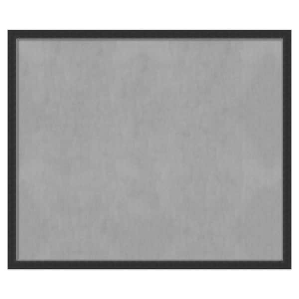 Amanti Art Corvino Black Narrow 51 in. x 43 in. Framed Magnetic Board