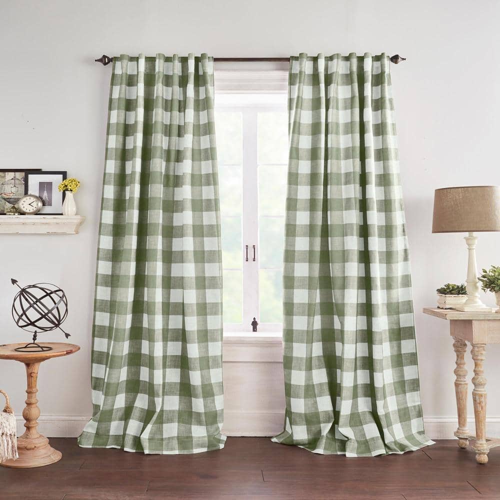 "Grainger Rod Pocket Back Tab Window Curtain Panel, Sage Green - 52""W x 84""L" price history on PriceWatchPro