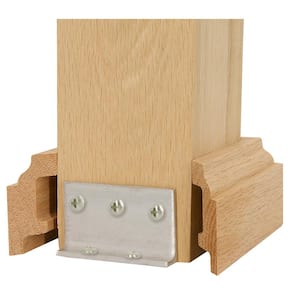 5 in. Unfinished Red Oak Box Newel Attachment Kit