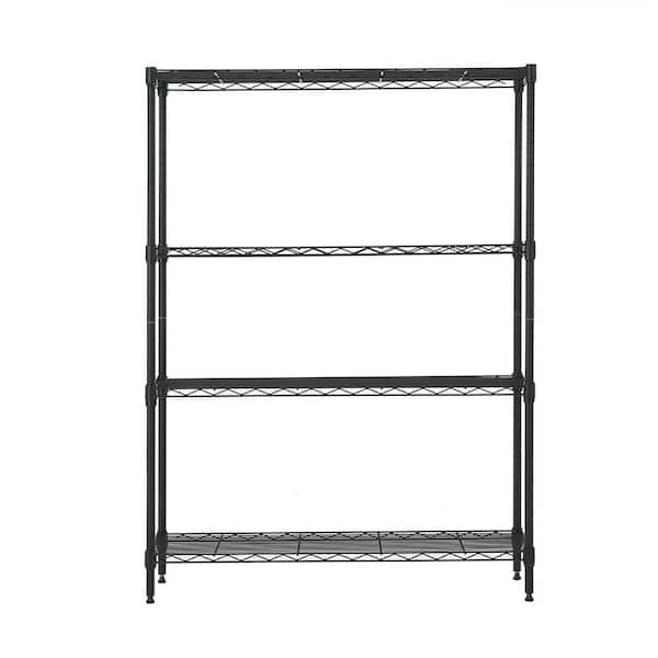 Gray 4-Tier Steel Shelving (11.8 in. x 33. in. x 45.5 in.)