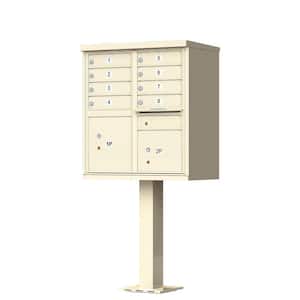 Vital 1570 Series 8 Mailboxes, 1 Outgoing Mail Compartment, 2 Parcel Lockers Pedestal Mount Cluster Box Unit