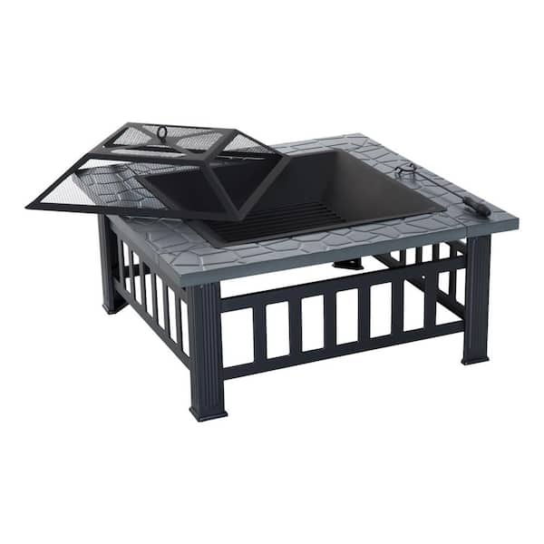 Reviews For Outsunny 32 In W X 18, Fire Pit Metal Cover Home Depot