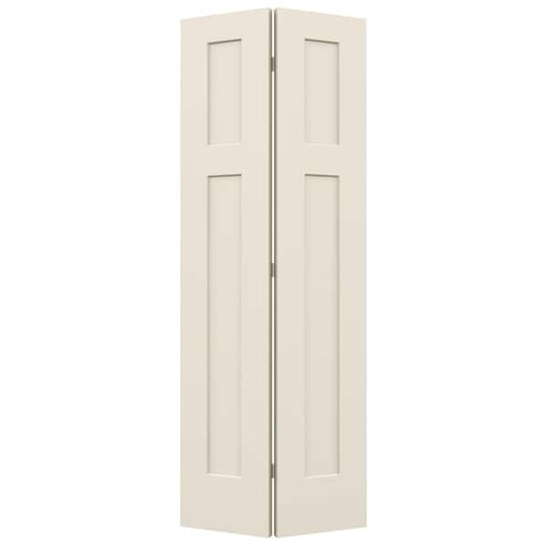 JELD-WEN 24 In. X 80 In. 3 Panel Craftsman Primed Smooth Molded ...