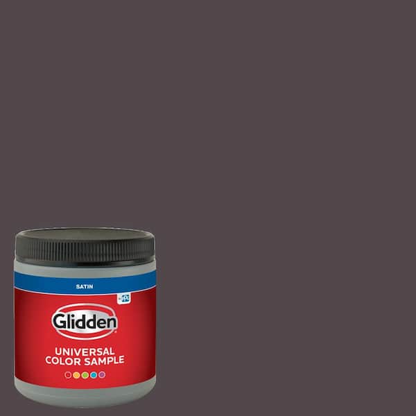 Glidden 8 oz. PPG1004-7 Black Elegance Satin Interior Paint Sample