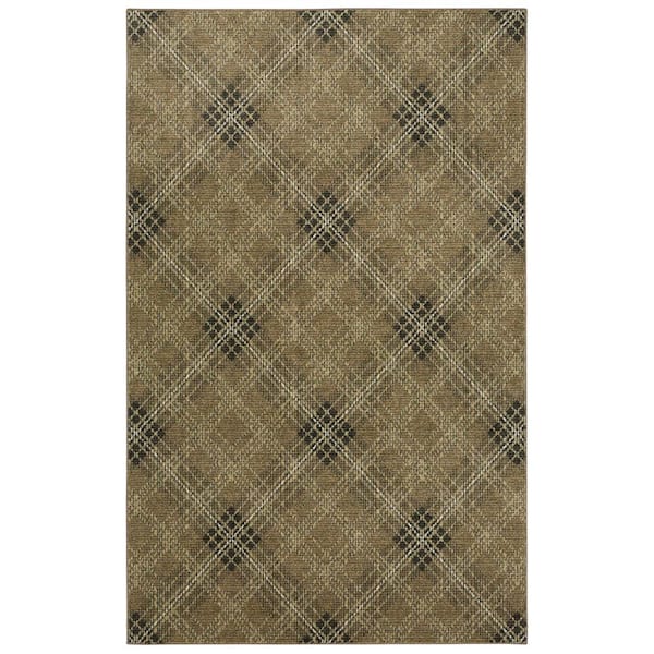 Russell Earth 9 ft. x 12 ft. Plaid Area Rug
