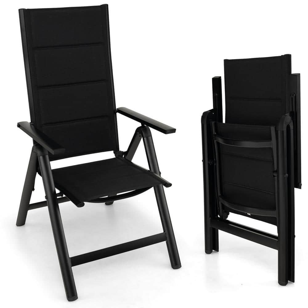 Patio Folding Chairs Lightweight Outdoor Dining Chairs w/Padded Seat price history on PriceWatchPro