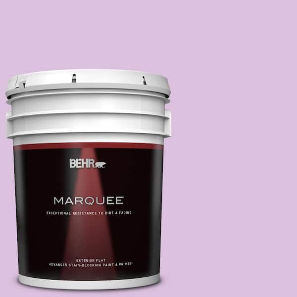 BEHR MARQUEE 5 gal. #P100-3 Epiphany Flat Exterior Paint & Primer