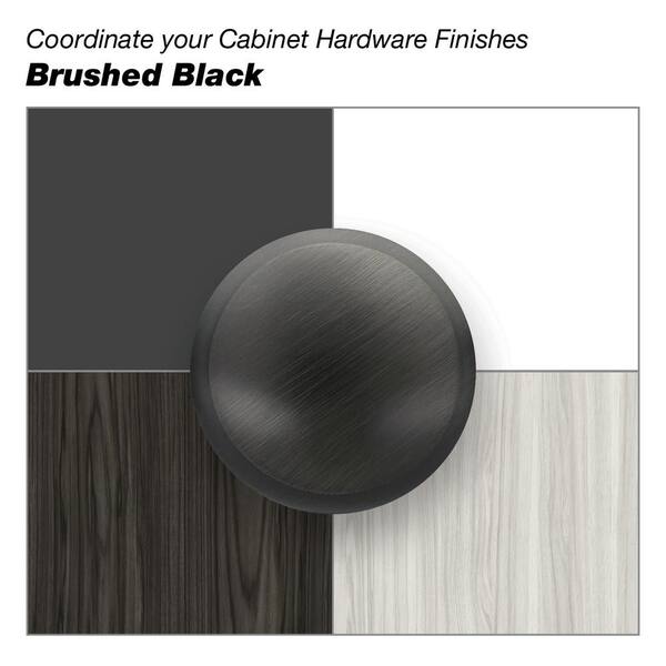 Richelieu Hardware Edenwald Collection 2 1/2 in. (64 mm) Brushed Black  Stainless Steel Modern Cabinet Finger Pull BP6466494 - The Home Depot