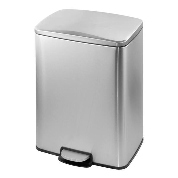 Details about   Kitchen Step Trash Garbage Can 13.2 Gallon Rectangular Brushed Stainless Steel 